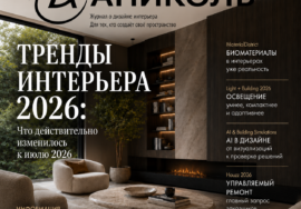 Тренды в интерьере 2026: биоматериалы, AI, адаптивное освещение и управляемый ремонт