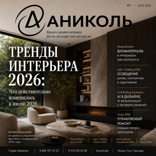 Тренды в интерьере 2026: биоматериалы, AI, адаптивное освещение и управляемый ремонт
